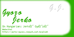 gyozo jerko business card